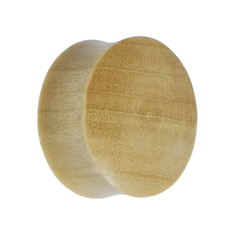 1 inch Organic Solid Crocodile Wood Saddle Plug