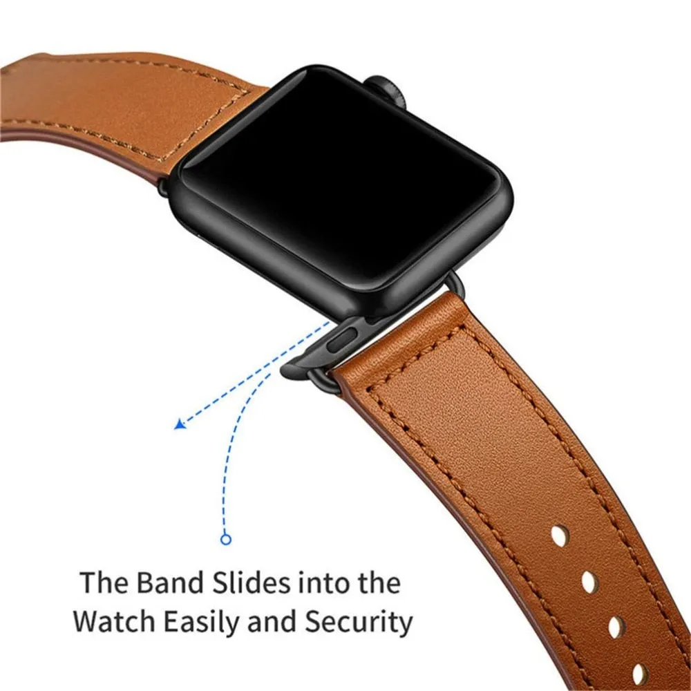 100% Genuine Leather Strap for Apple Watch