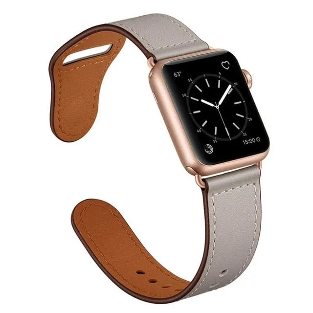 100% Genuine Leather Strap for Apple Watch