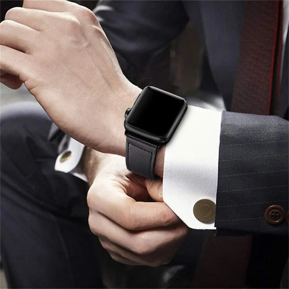 100% Genuine Leather Strap for Apple Watch