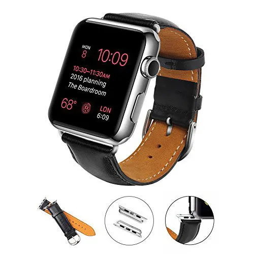 38mm Leather Band with Link for Apple Watch