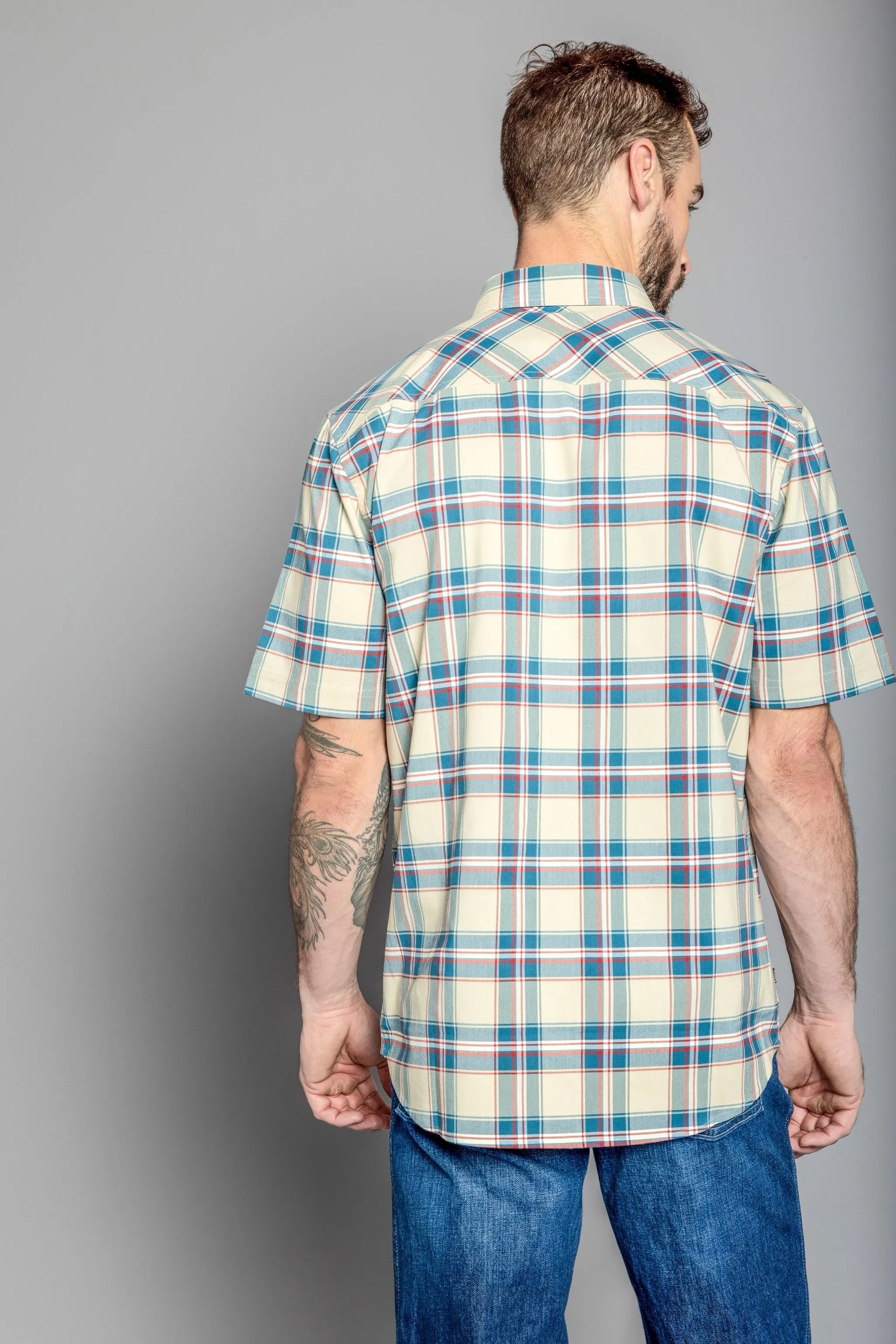 4 Stroke Plaid Dress Shirt