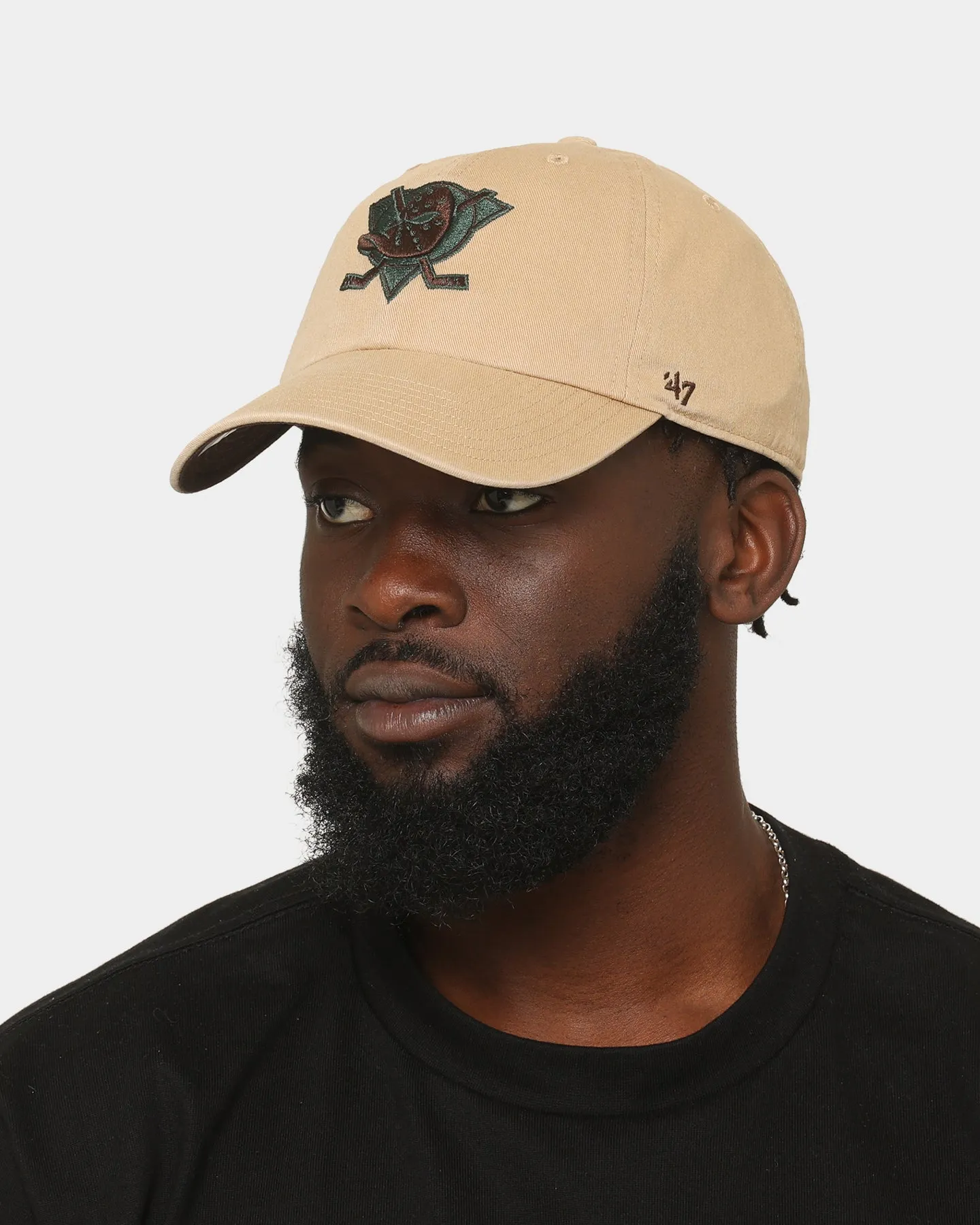 47 Brand Anaheim Ducks 'Croc Hunter' Clean Up Strapback Khaki/Dark Green