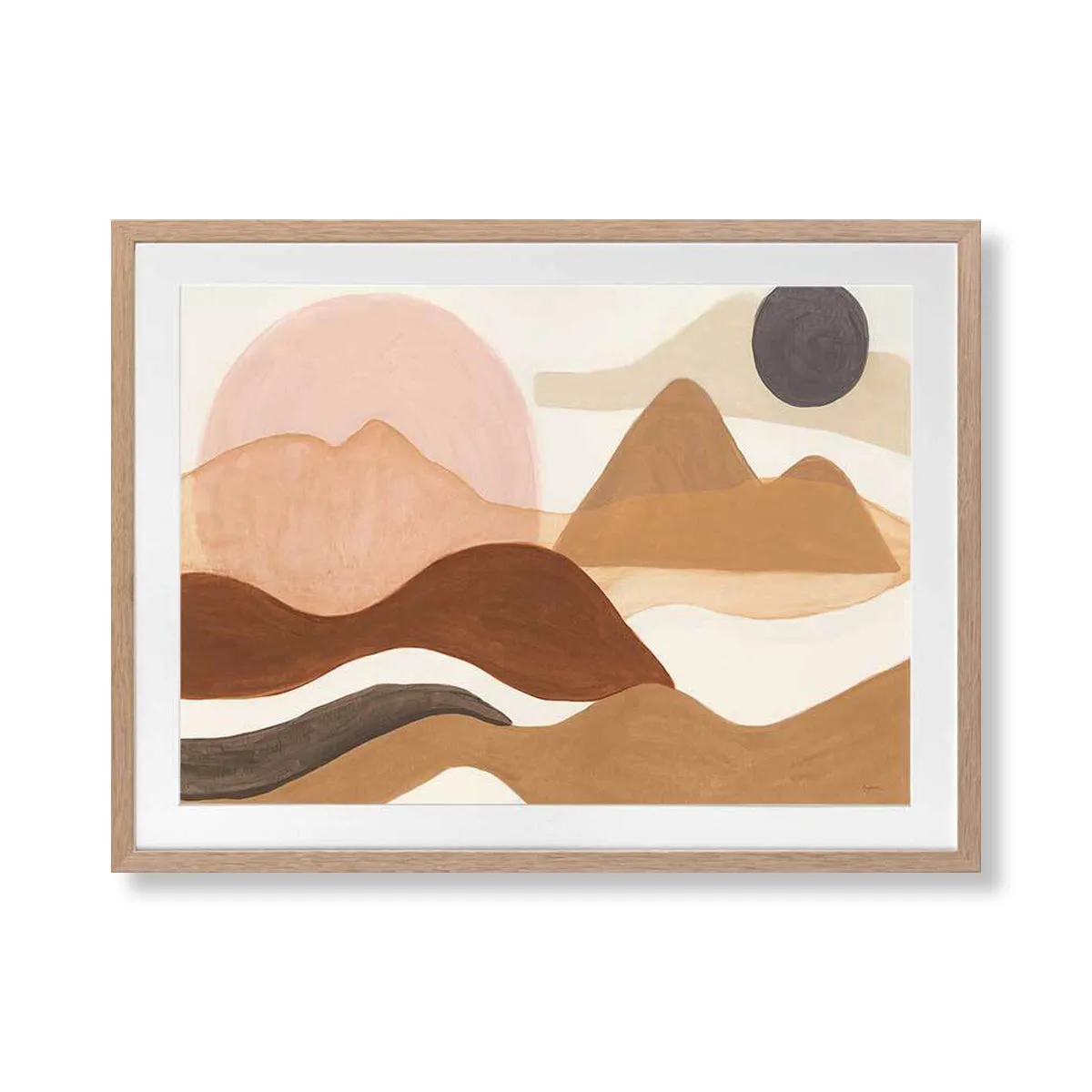 Adobe Boho Landscape Art Print