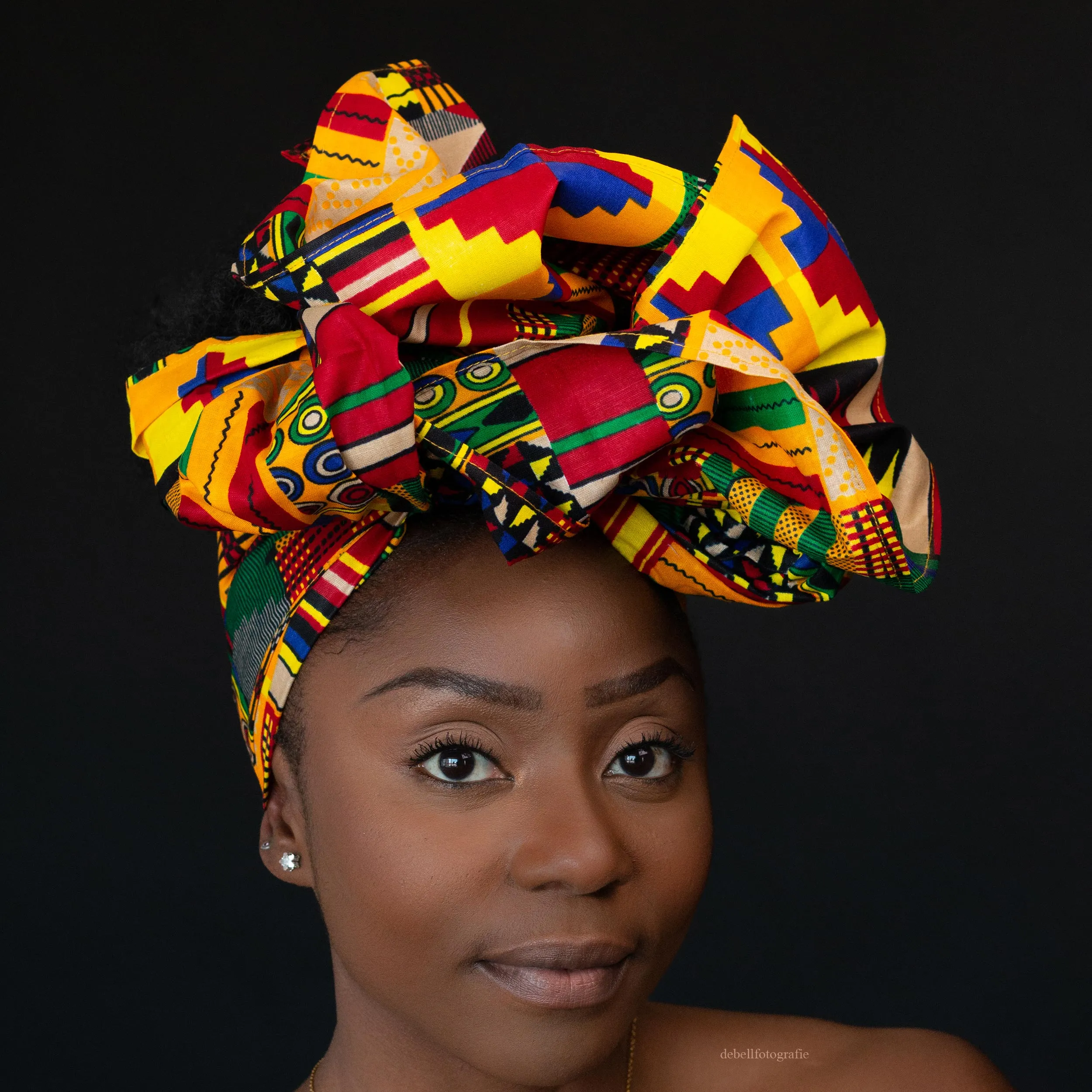 African Yellow / Red / Kente headwrap