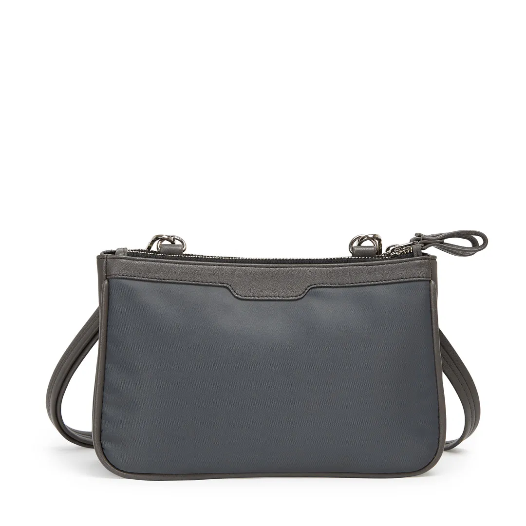 AMSTERDAM SATEEN NYLON SLING BAG GRAY