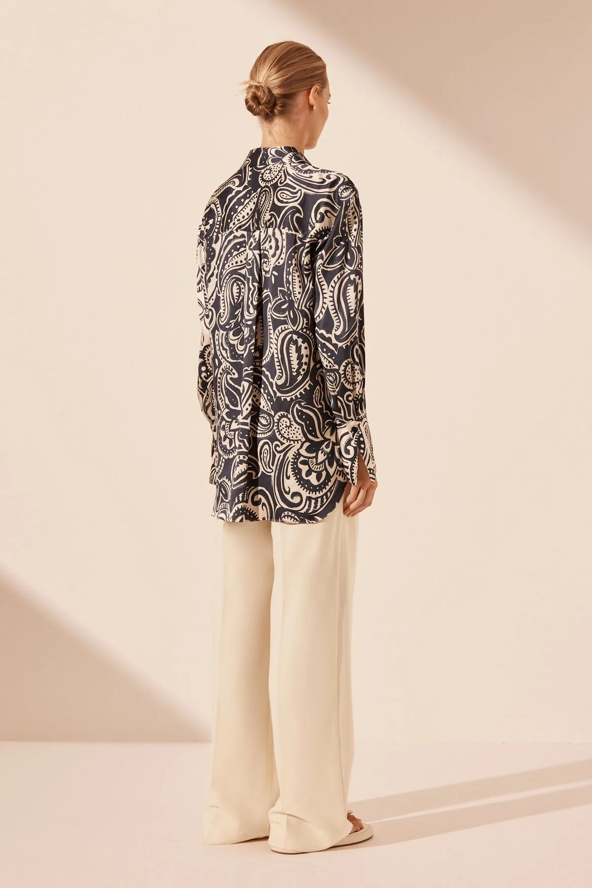 ANTHEA SILK RELAXED SHIRT