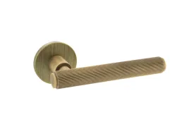 Atlantic Stephenson Designer Lever on 5mm Slimline Round Rose - Yester Bronze