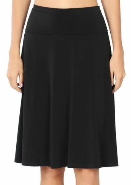 Black A Line Skirt