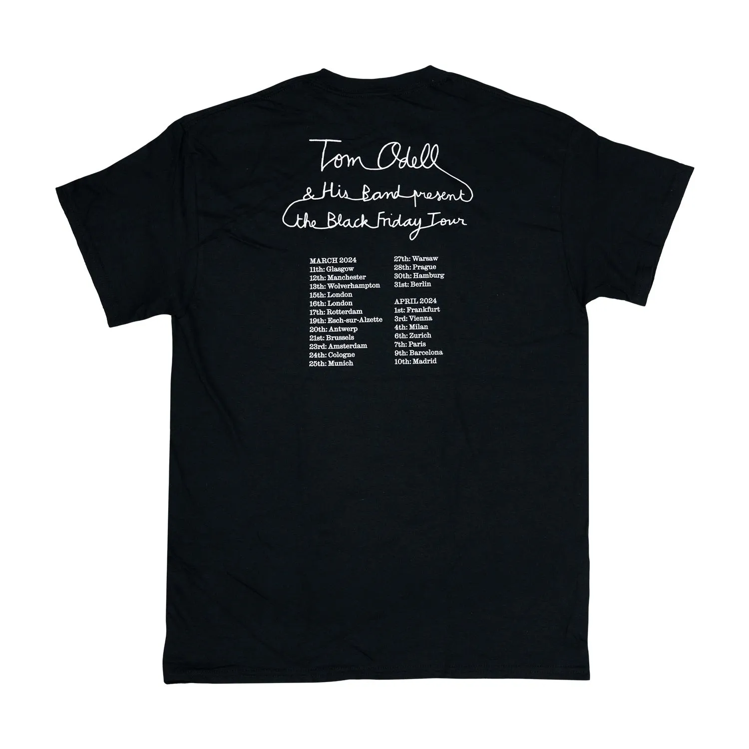 Black Friday Summer 2024 Black Tour T-Shirt