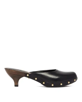 Black Judith Clogs