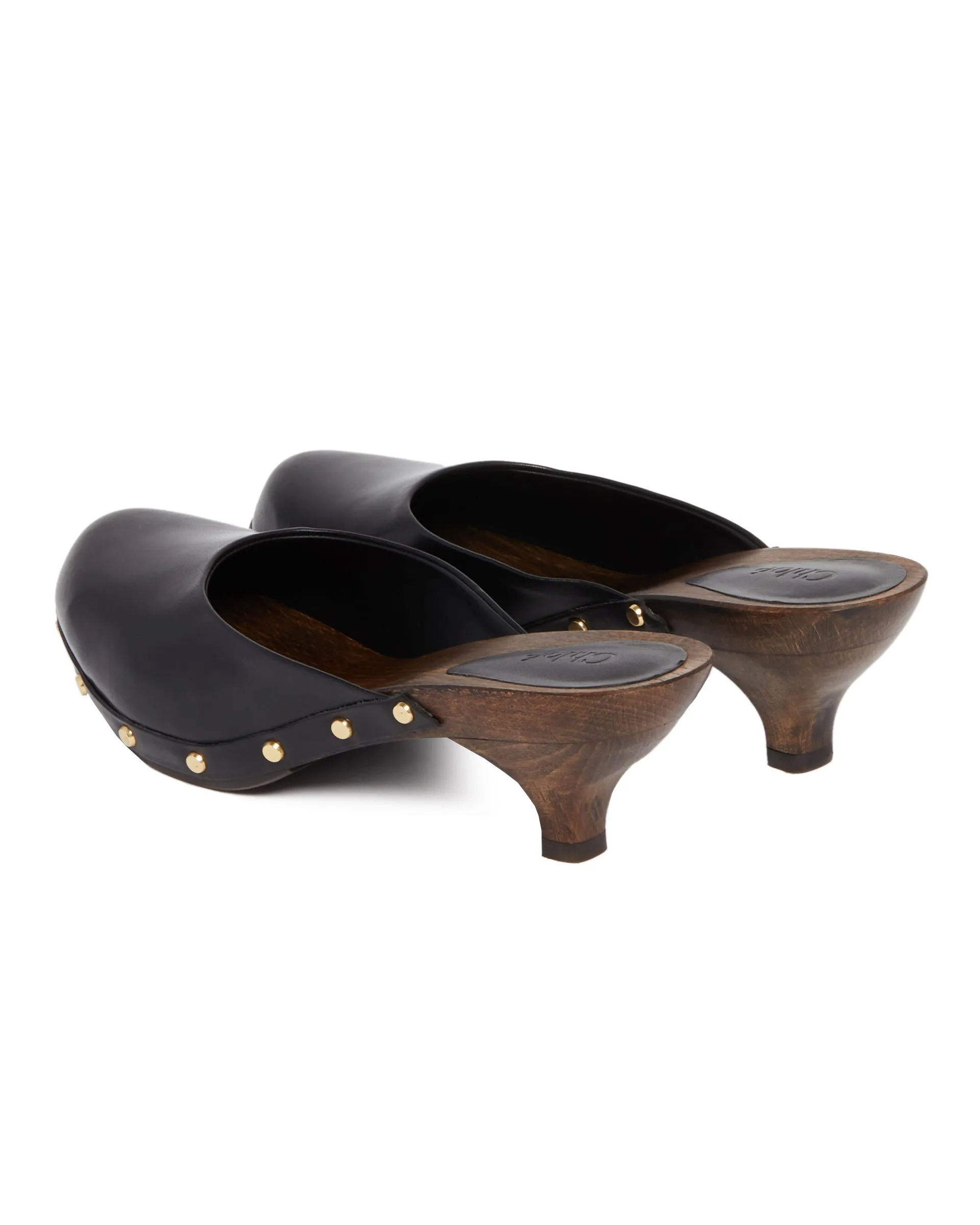 Black Judith Clogs