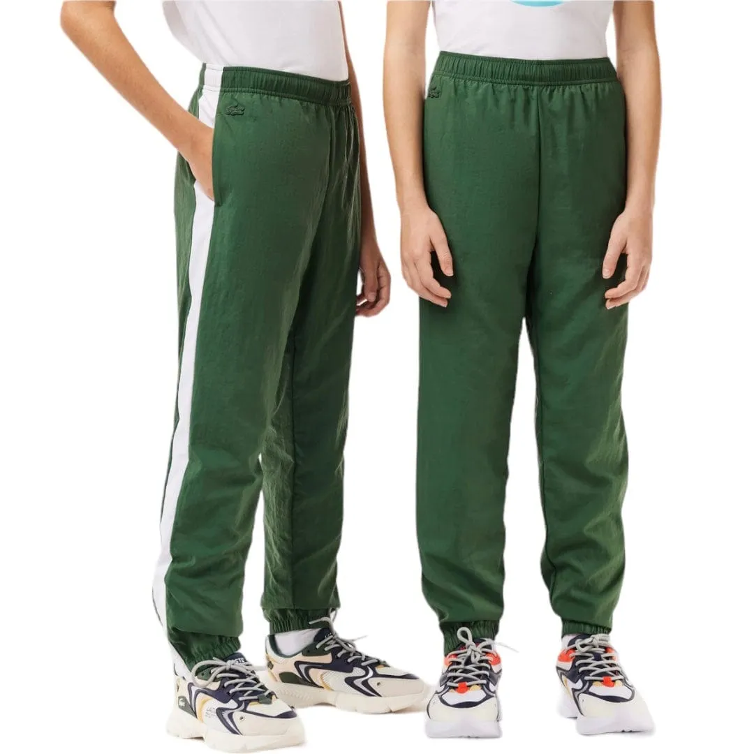 Boys Lacoste Colorblock Sweatpants (Dark Green) XJ2154-51