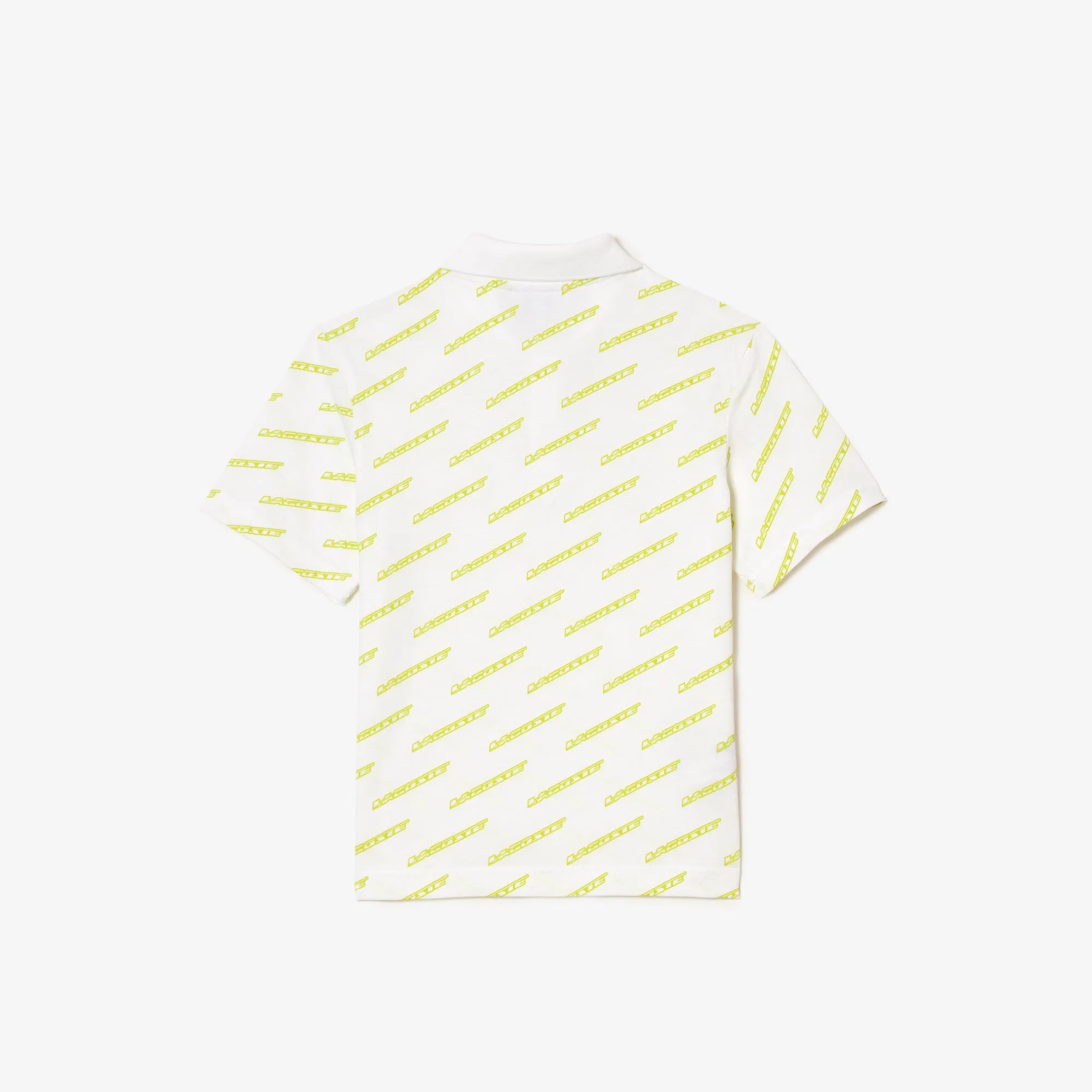 Boys’ Lacoste Printed Organic Cotton Polo Shirt