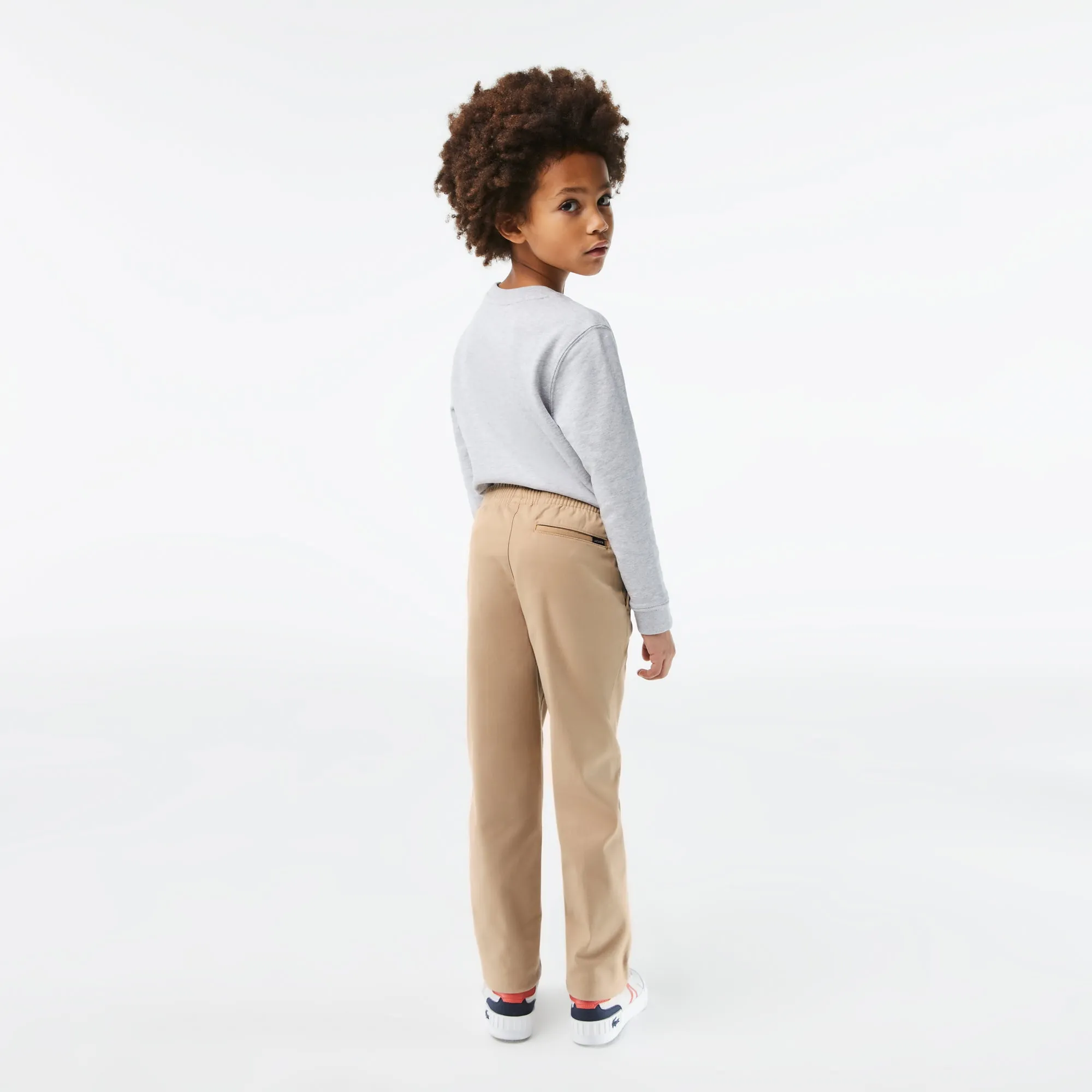 Boys' Lacoste Stretch Cotton Gabardine Chinos