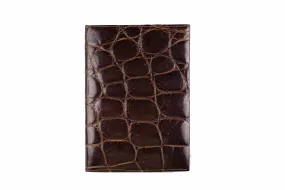 Brown crocodile skin wallet