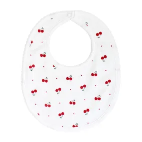 Cherries Printed Bib | Baby Girl