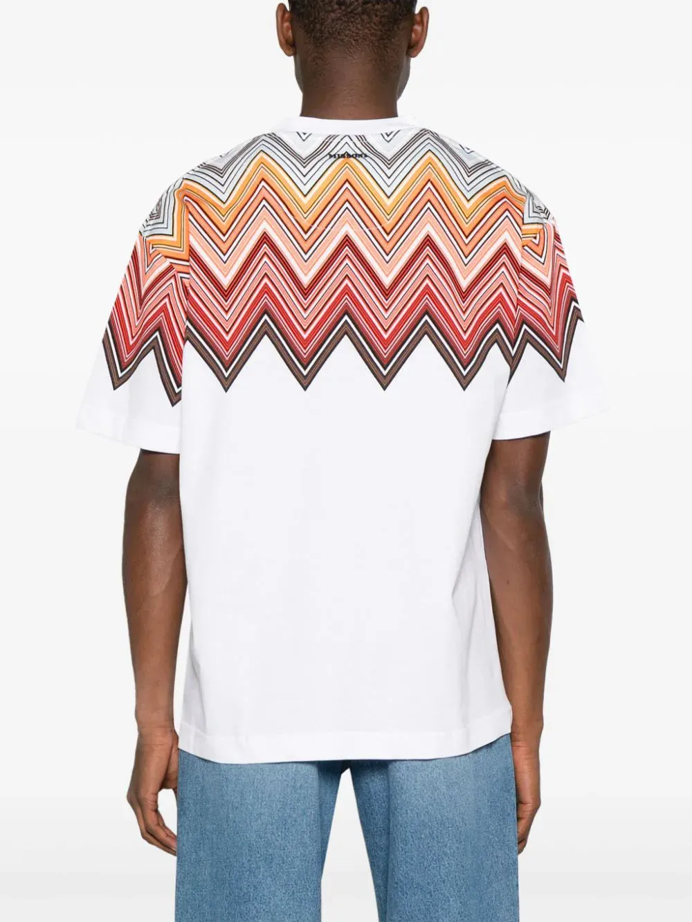 Chevron-Print Cotton T-Shirt