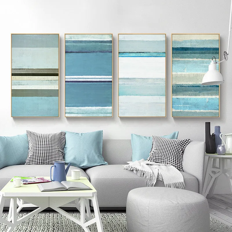 Coastal Blue Wall Art With Frame