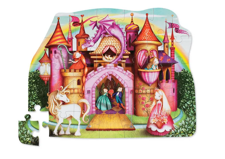 Crocodile Creek - Shaped Puzzle 32pcs - Princess Palace