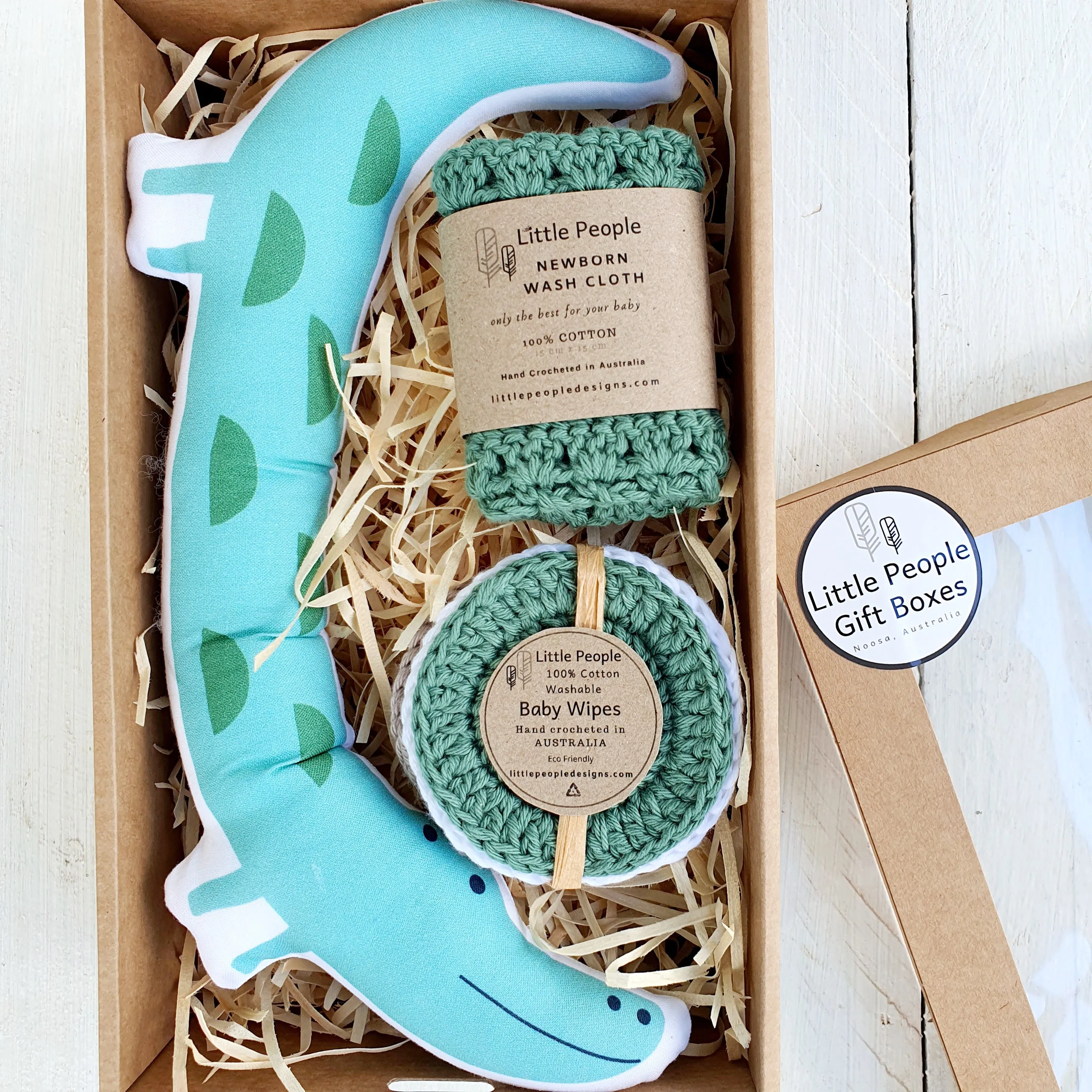 Crocodile in a Carton - Newborn Gift Box