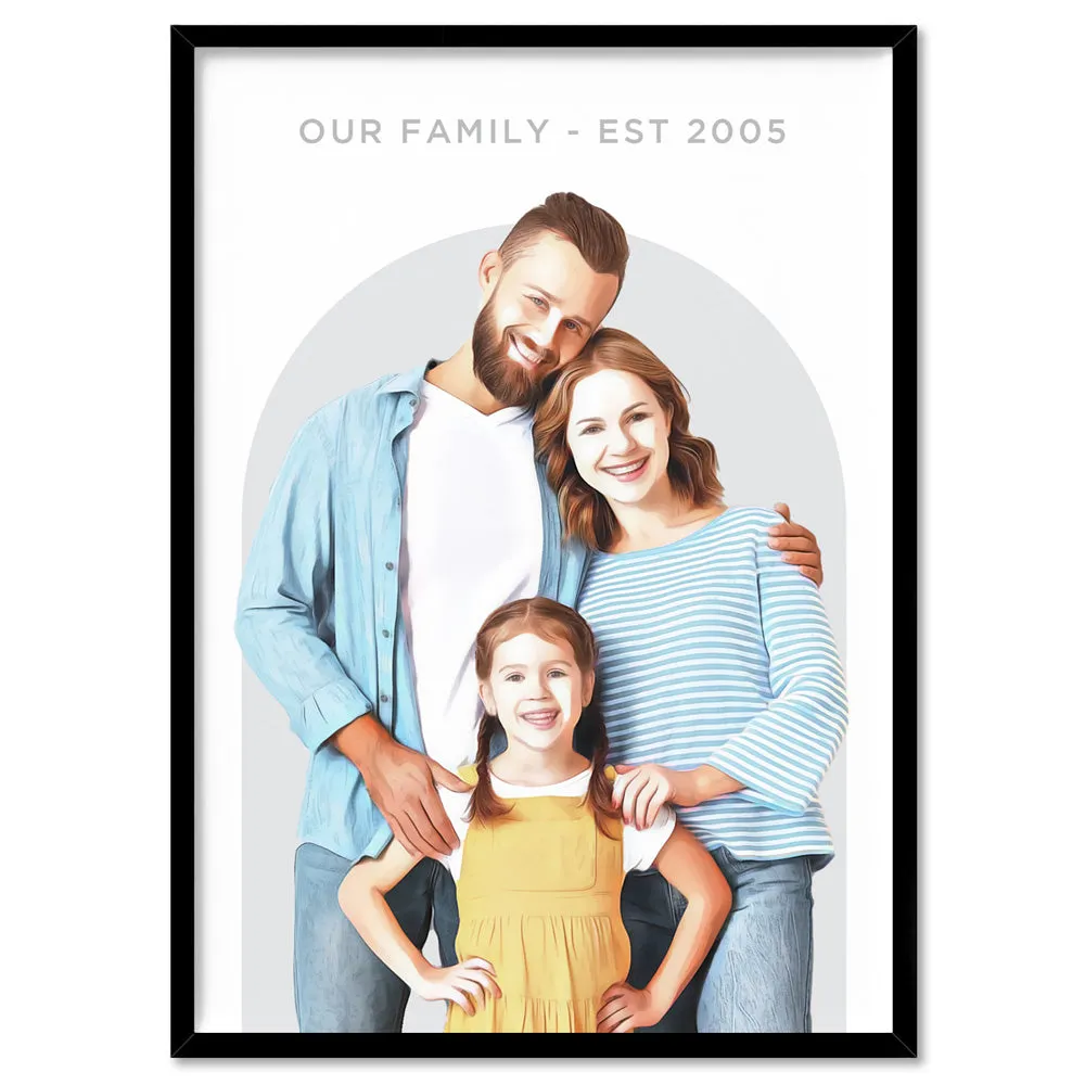 Custom Family Portrait | Painting Arch - Art Print