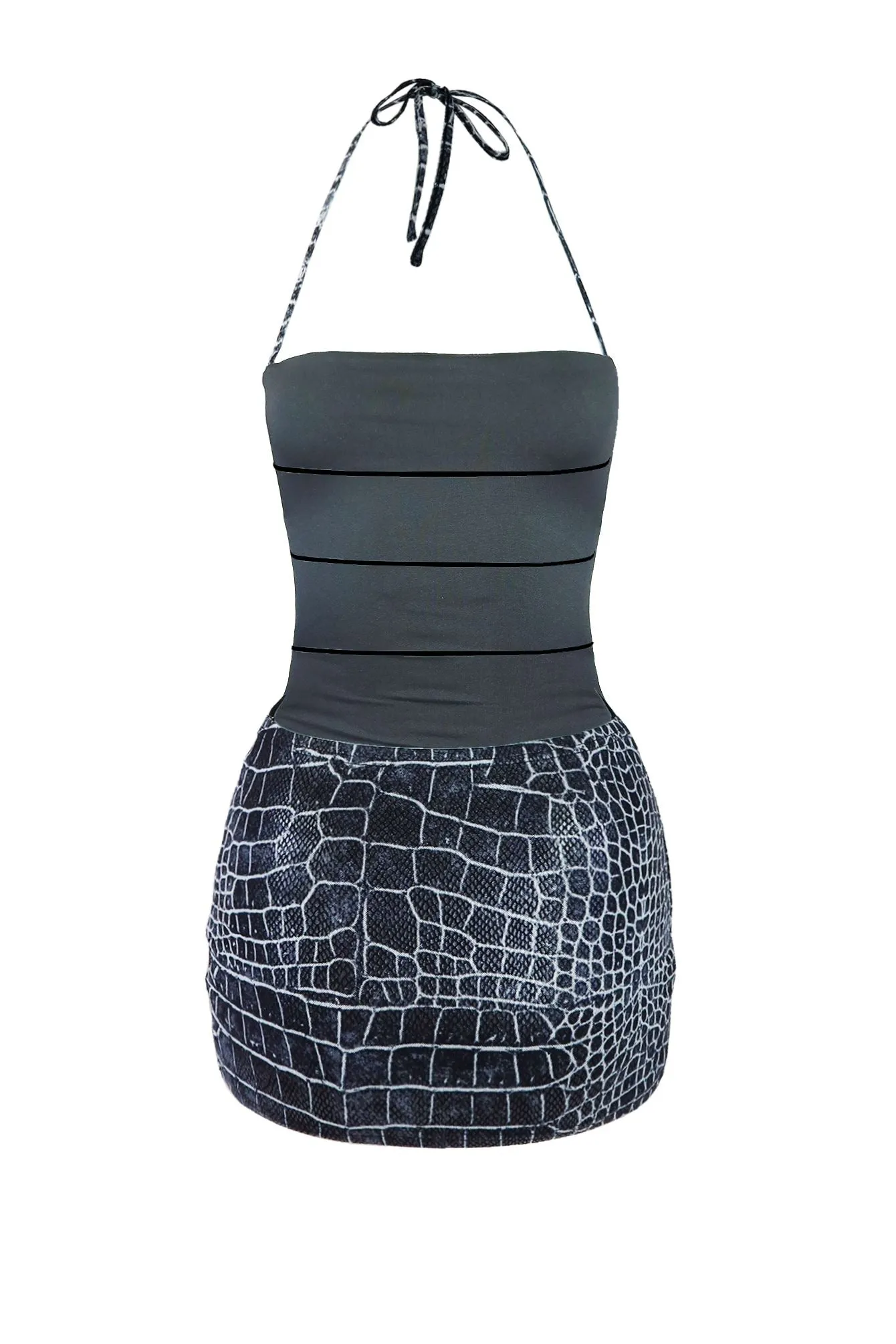 Dangerous Print Strappy Mini Dress