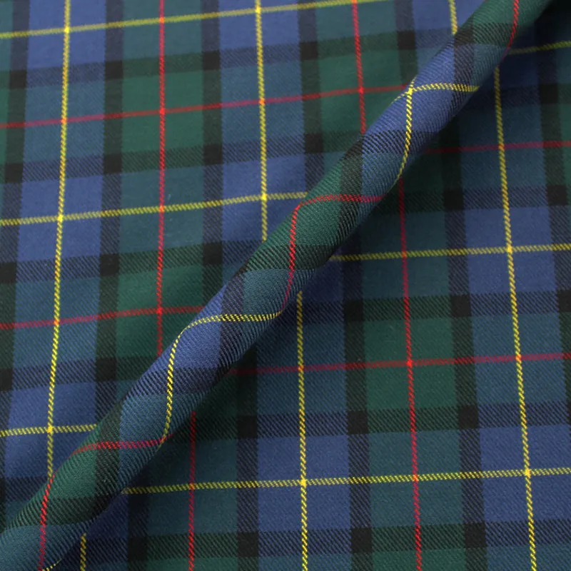 Dressmaking Tartan - Natty Check - Green and Blue