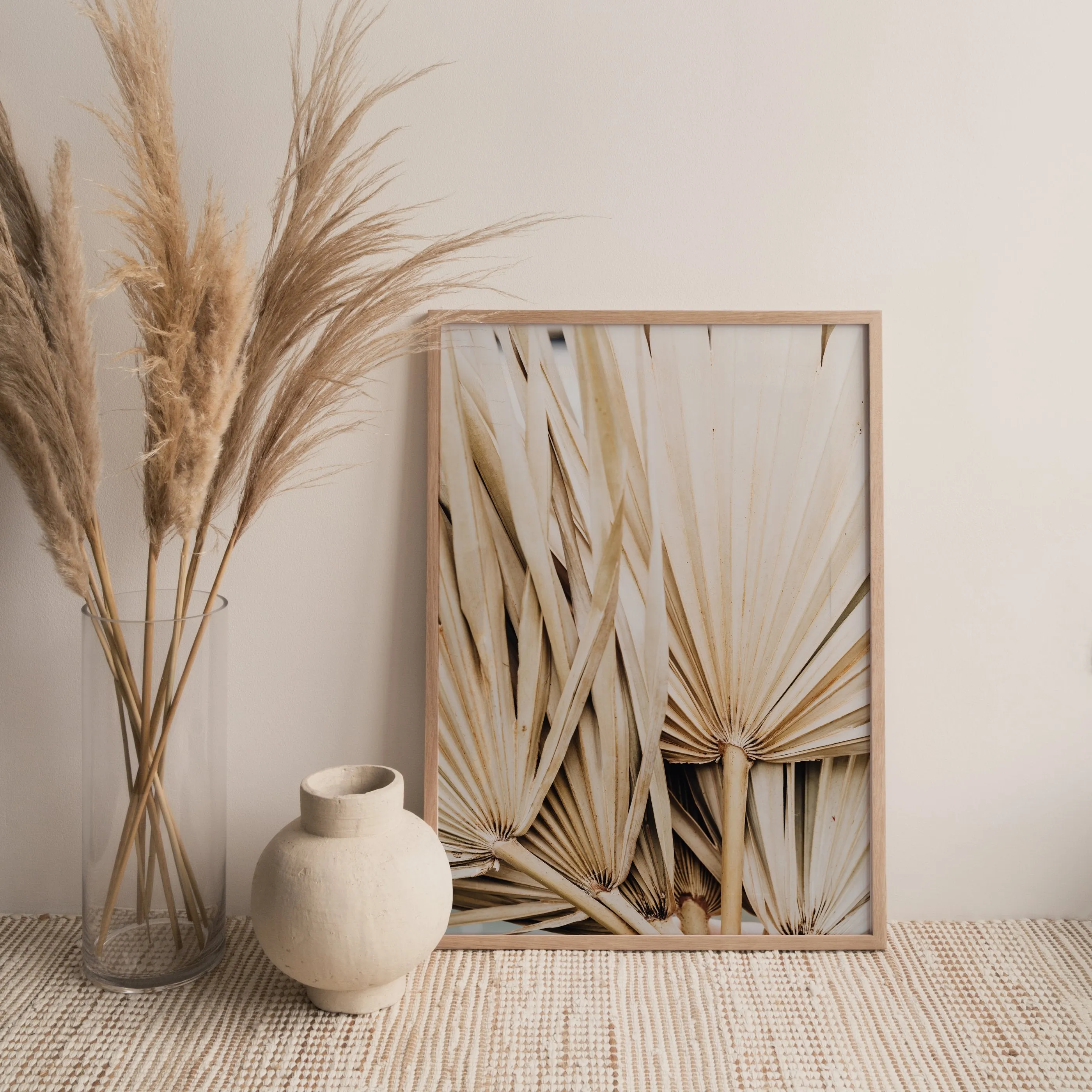 DRIED PALM LEAVES PRINT