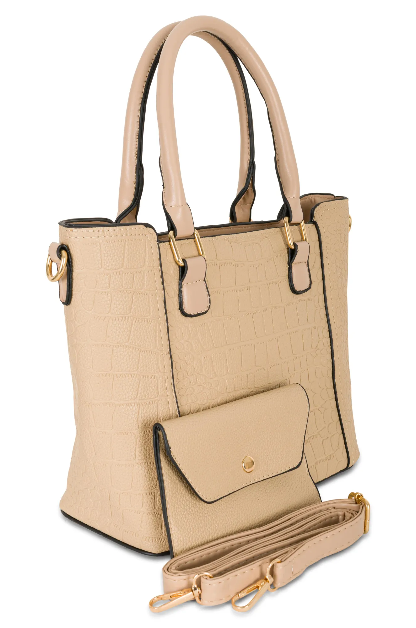 Faux Leather Bag with wallet | IVORY | 0484ZZ