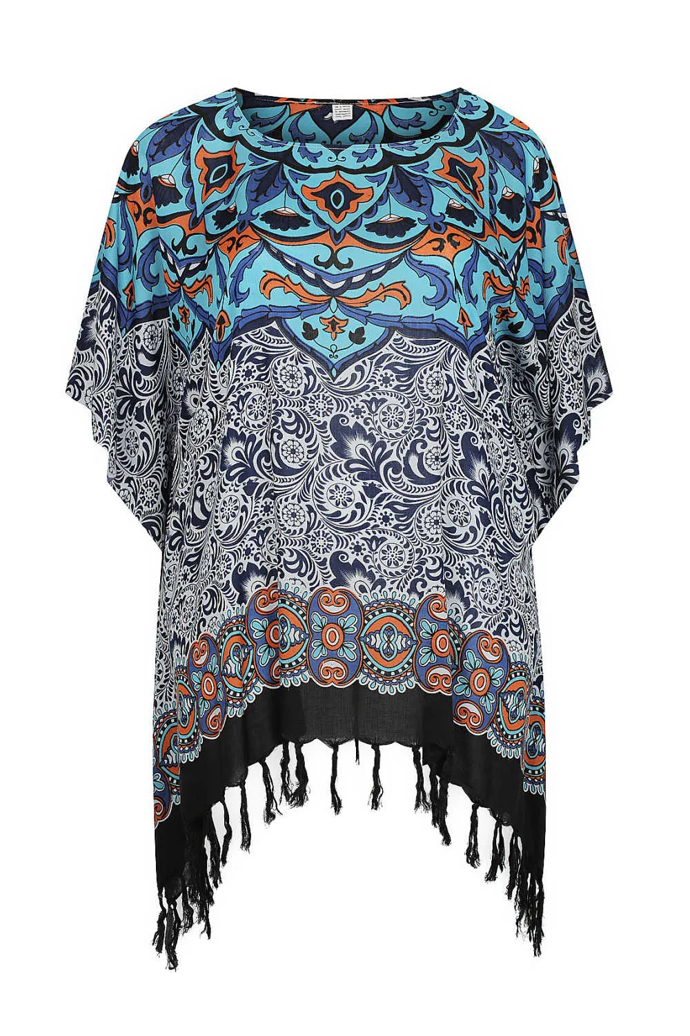 Floral Mandala Kaftan Top