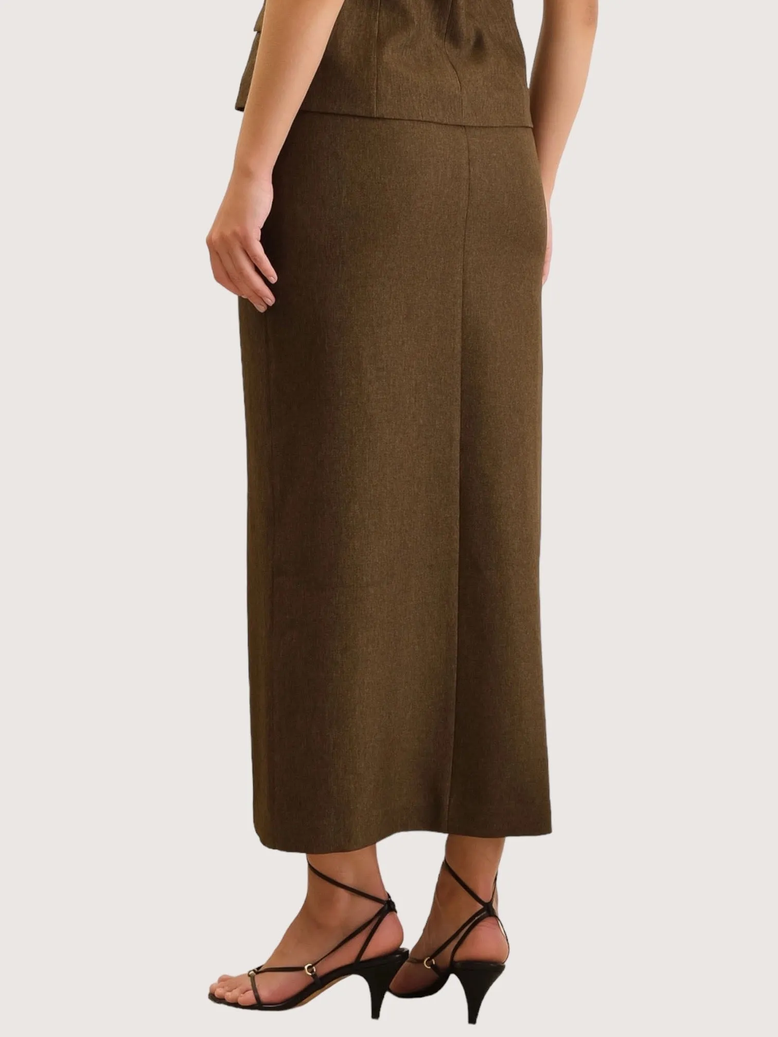 Front Slit Pencil Skirt