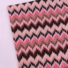 FS1233 Zigzag Chevron Knit Stretch Fabric