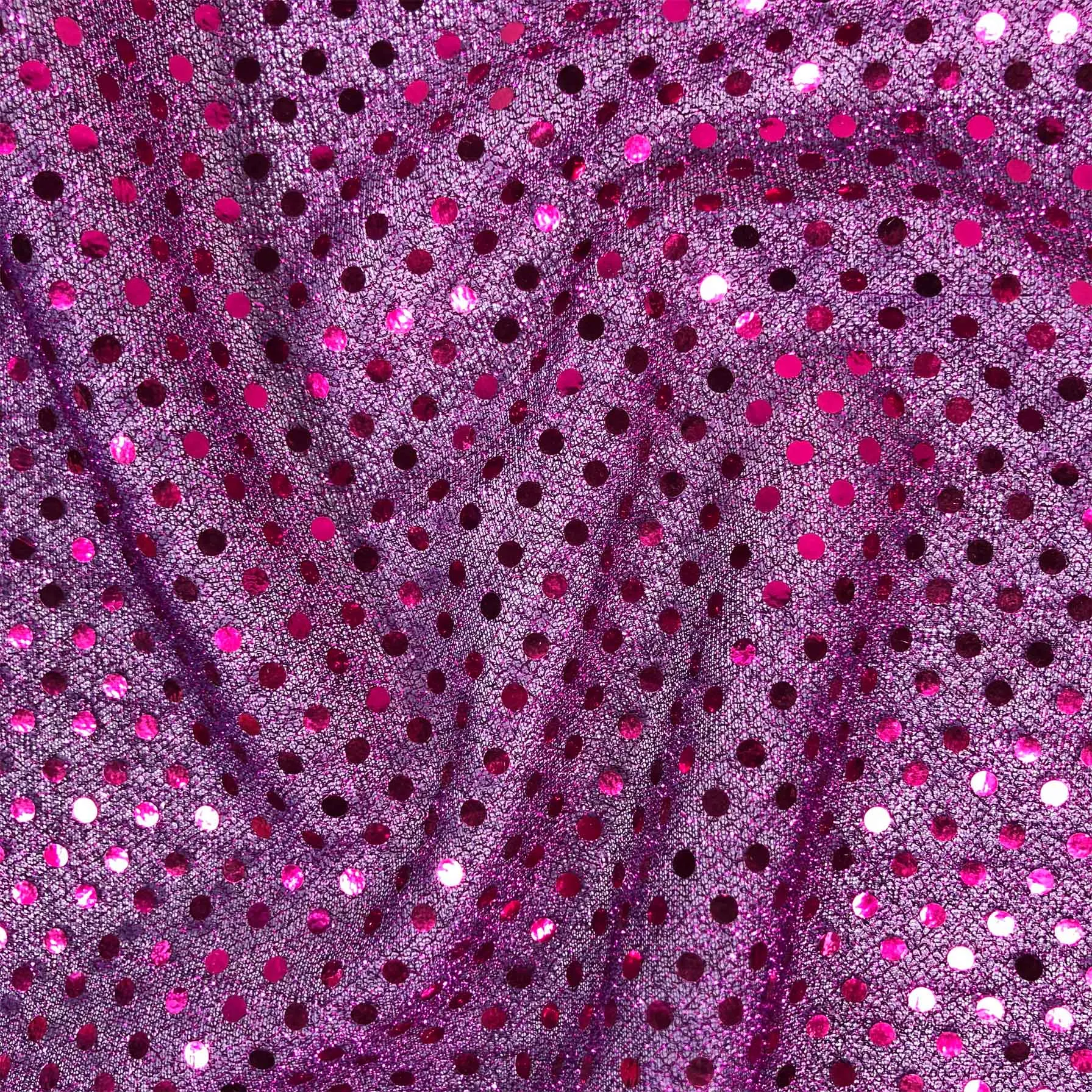 FS585_3 Purple Poly Jersey 3MM Sequins