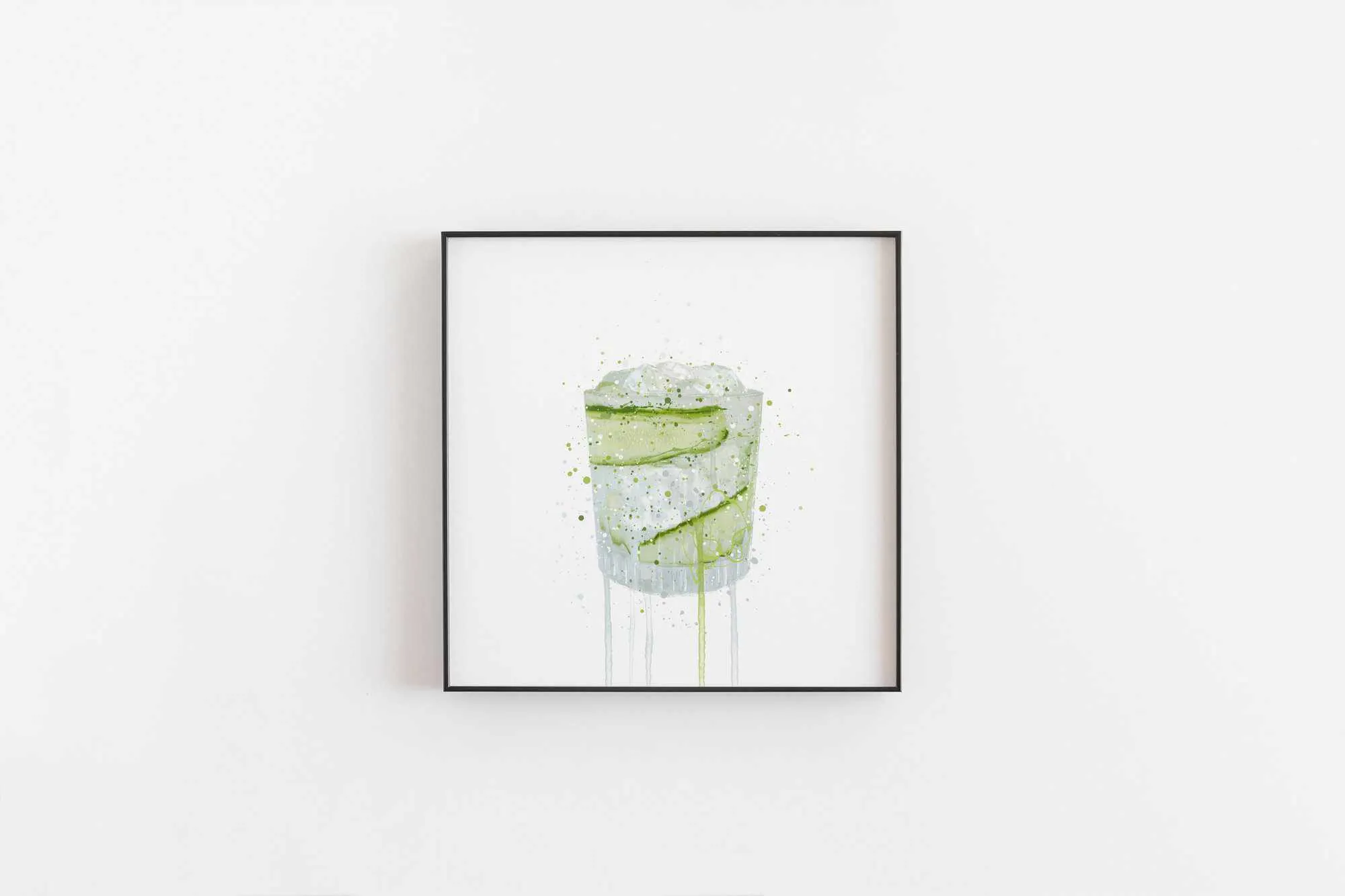 Gin and Tonic 'Cucumber' Wall Art Print