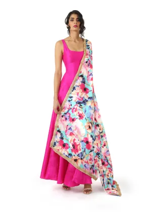 GINA Multi Floral Dupatta