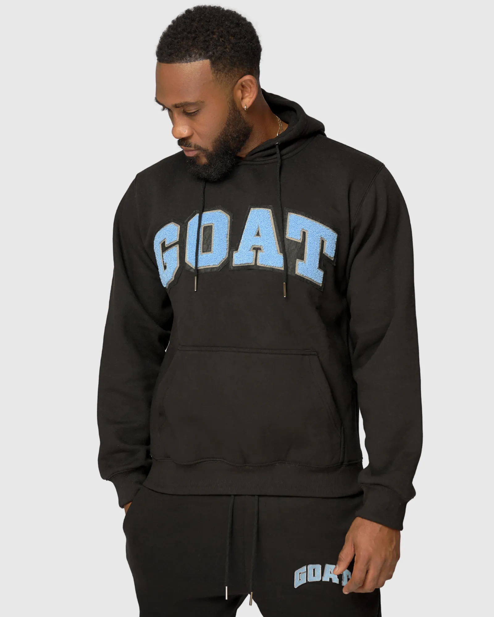 GOAT Arch Logo Chenille Sweatsuit (UNC Black)