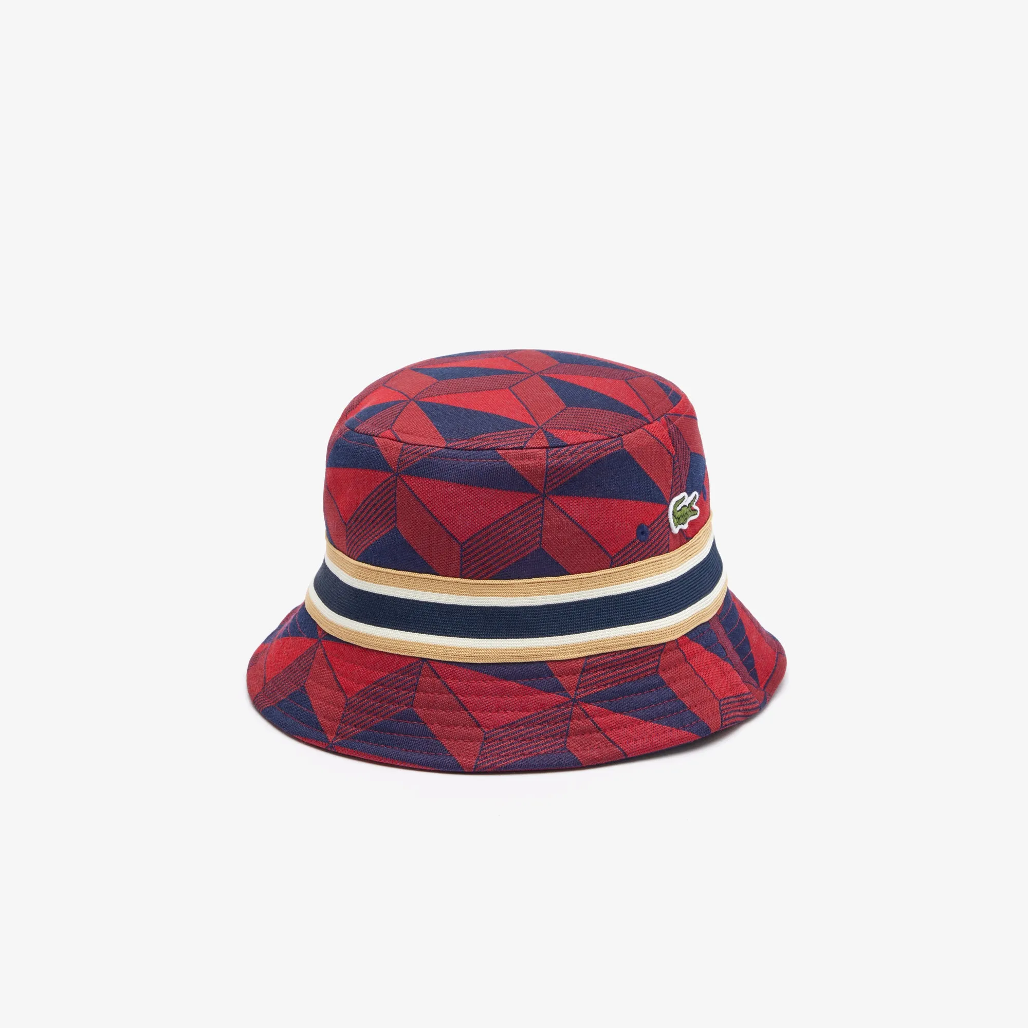 Interlock Jacquard Patterned Bucket Hat