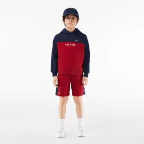 Kids’ Lacoste Colour-Stripe Organic Cotton Shorts