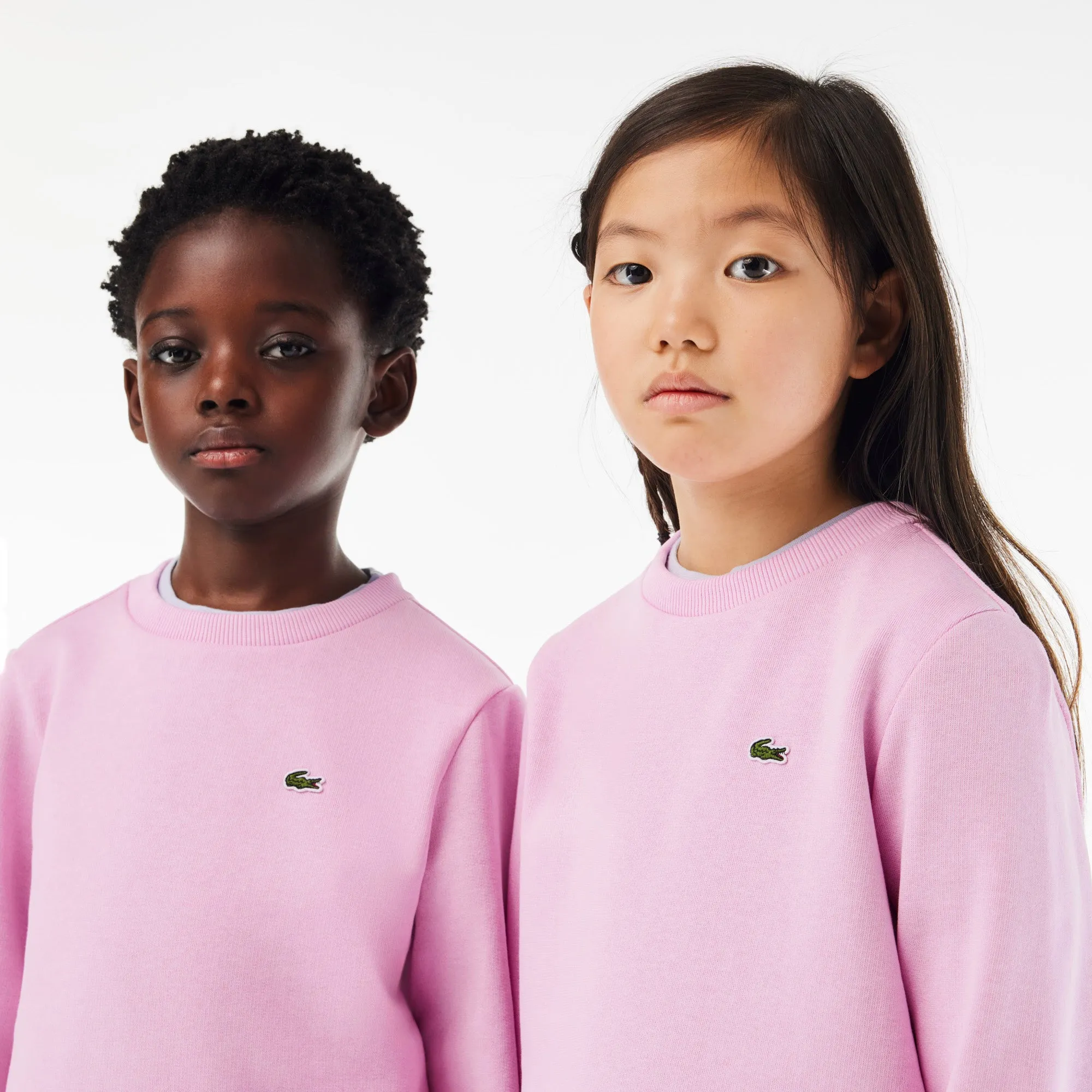 Kids’ Lacoste Organic Cotton Flannel Sweatshirt