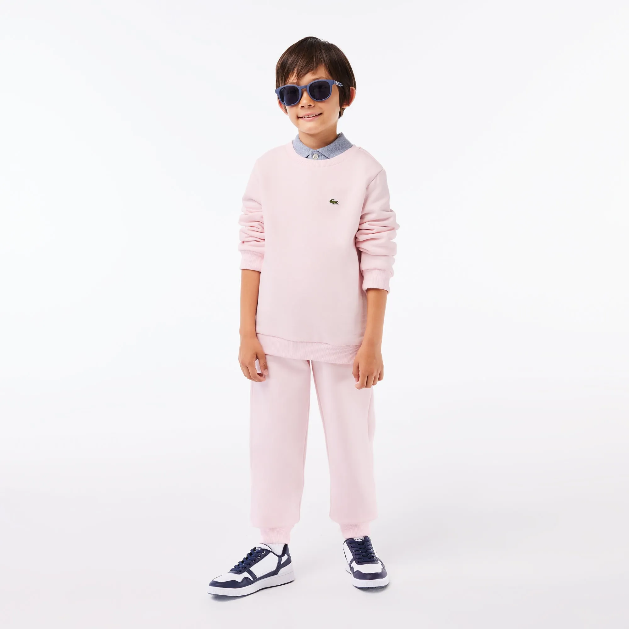 Kids’ Lacoste Organic Cotton Flannel Sweatshirt