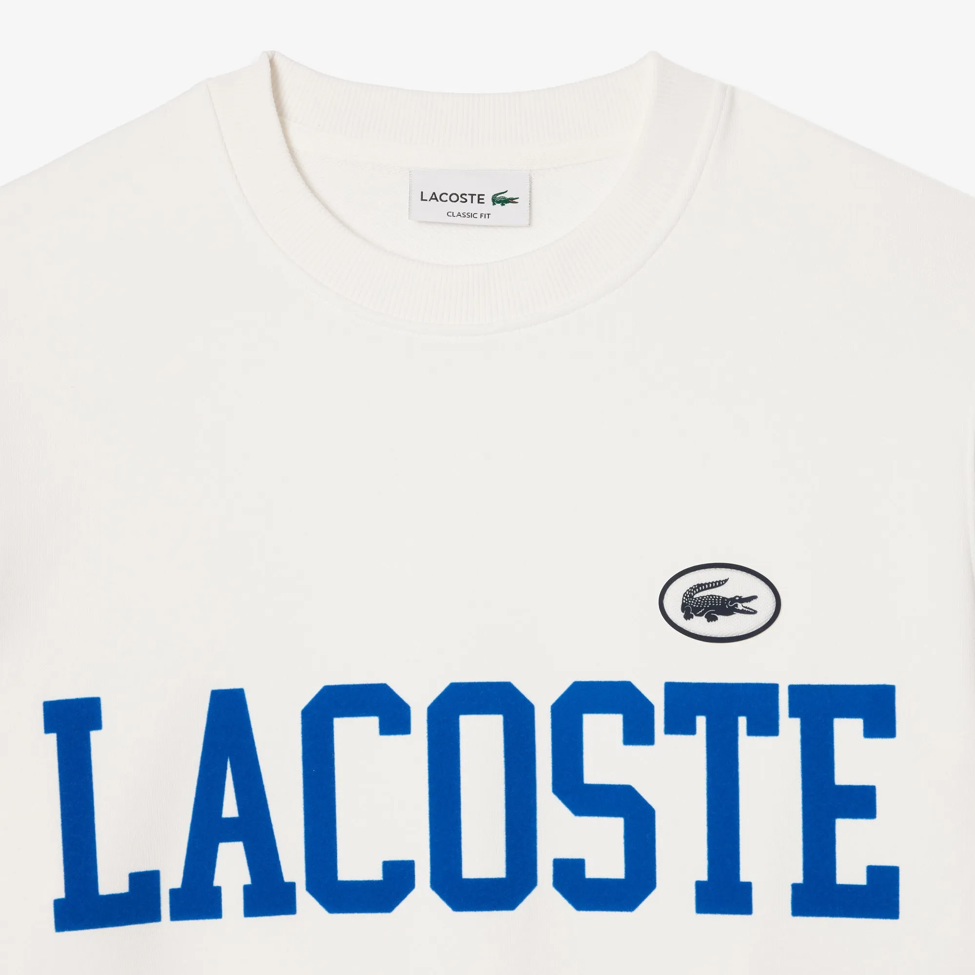 Lacoste Flocked Fleece Jogger Sweatshirt