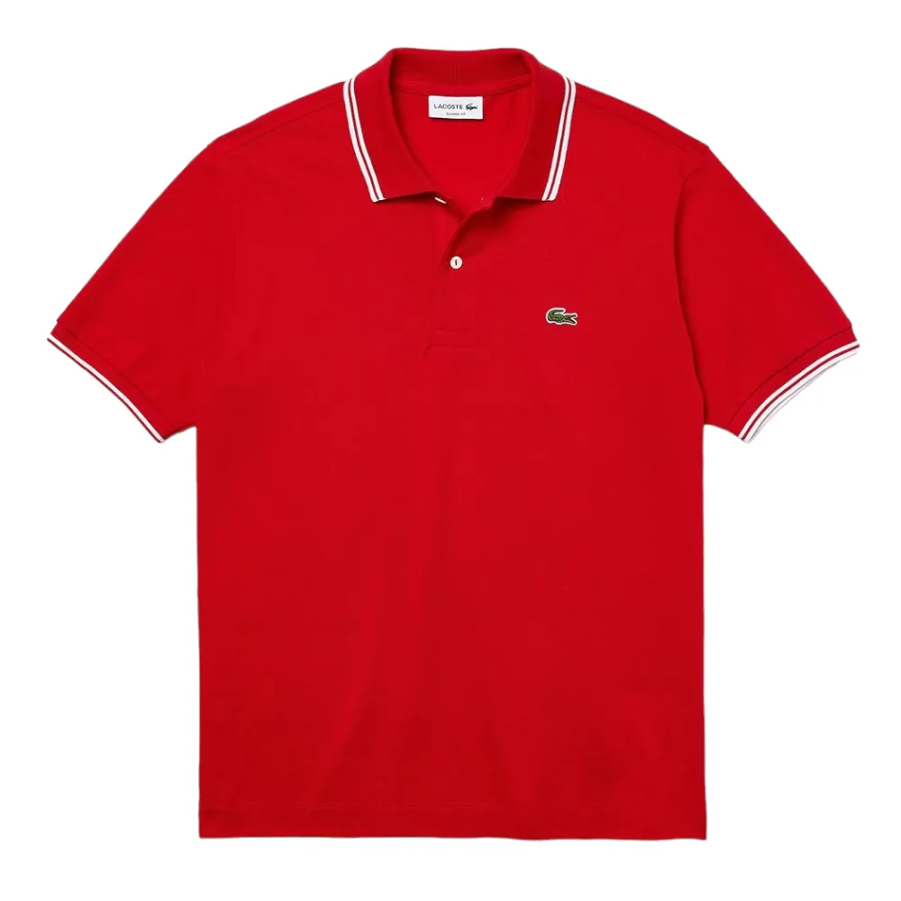 Lacoste Regular Fit Striped Collar Polo