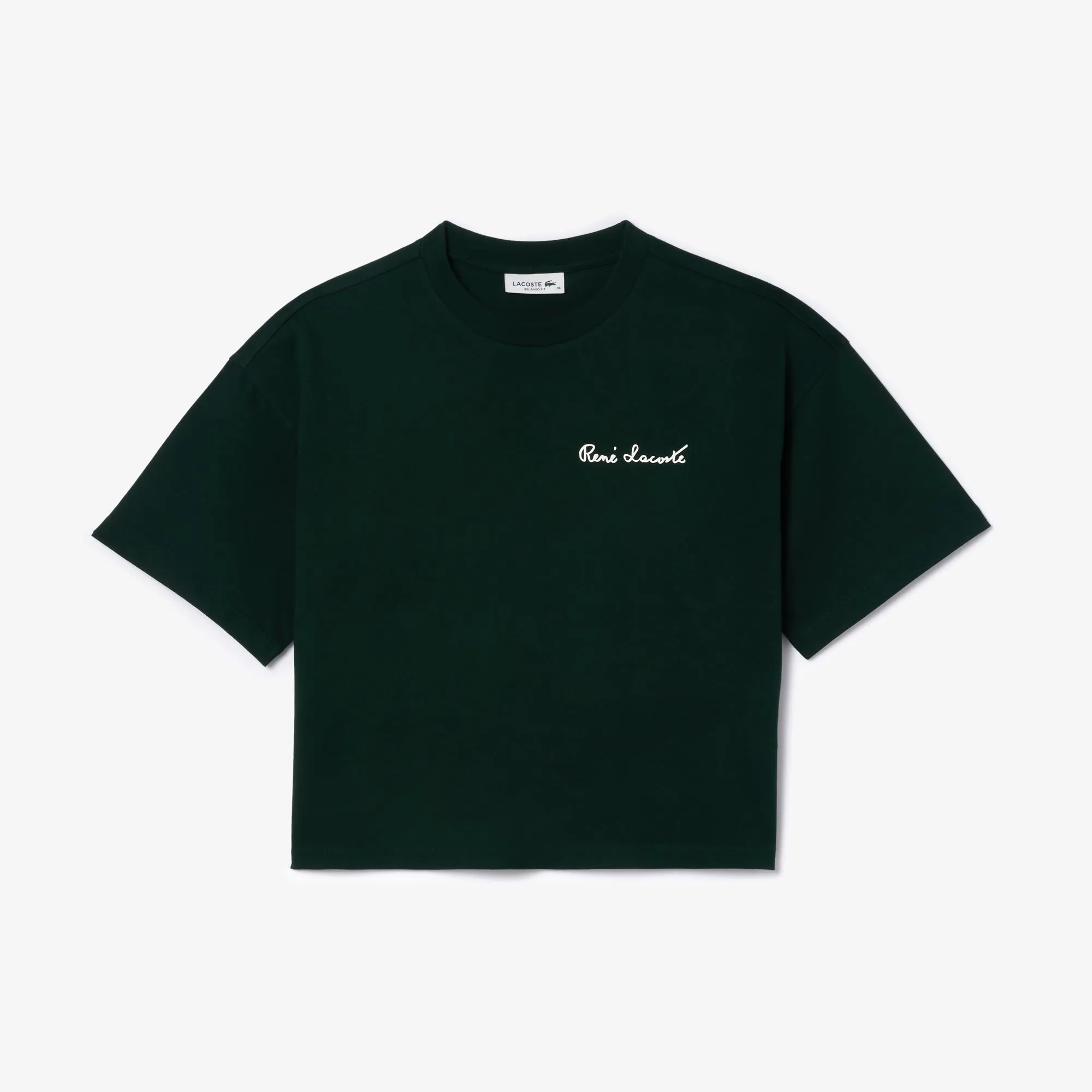 Lacoste Relaxed Fit Text Print T-shirt