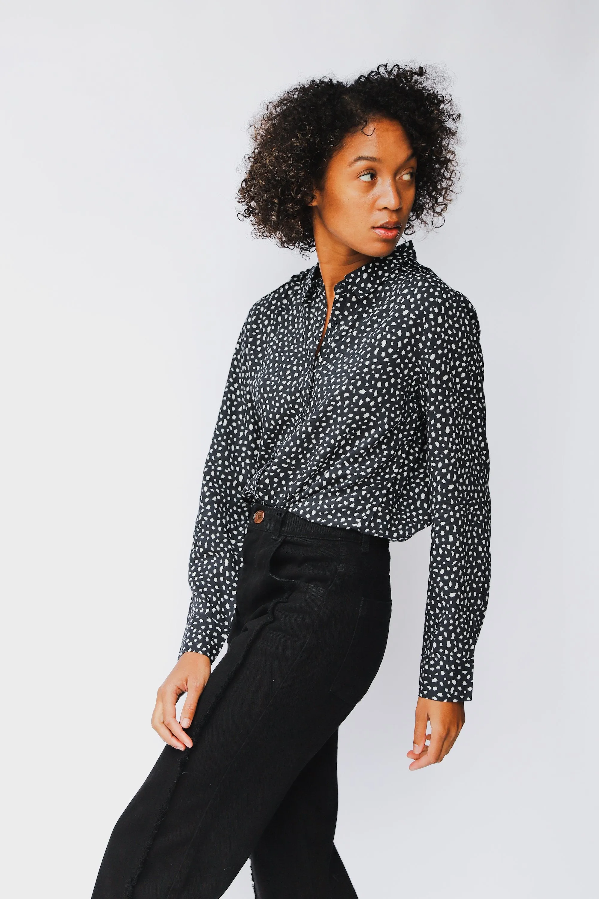 maya blouse animal dot