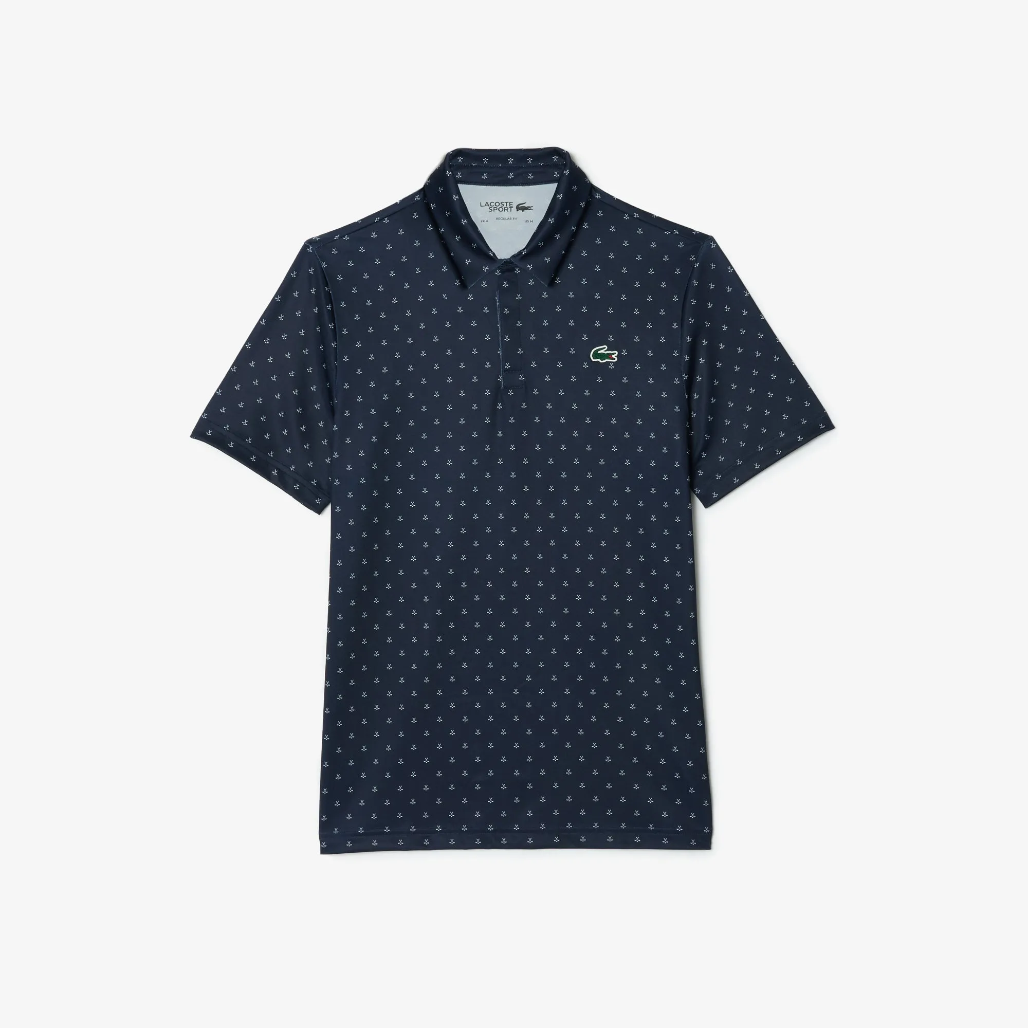 Men’s Lacoste Golf Printed Recycled Polyester Polo Shirt