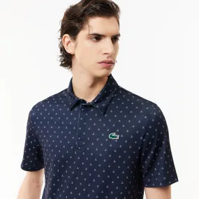 Men’s Lacoste Golf Printed Recycled Polyester Polo Shirt