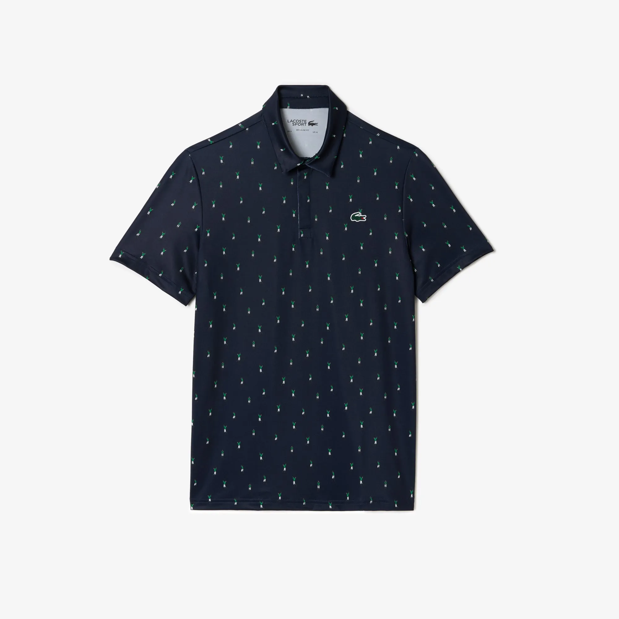 Men’s Lacoste Golf Printed Recycled Polyester Polo Shirt