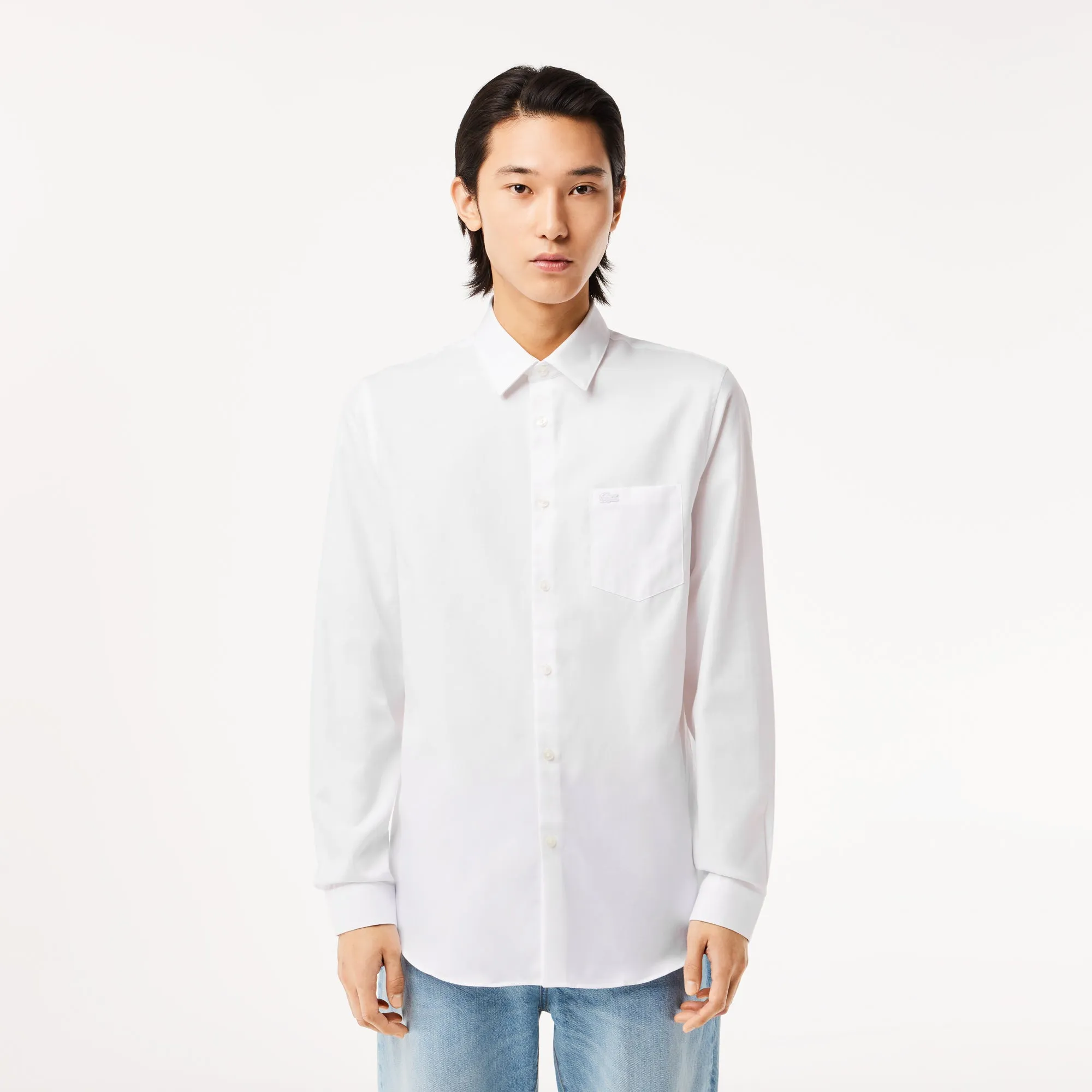 Men's Regular Fit Solid Cotton Shirt