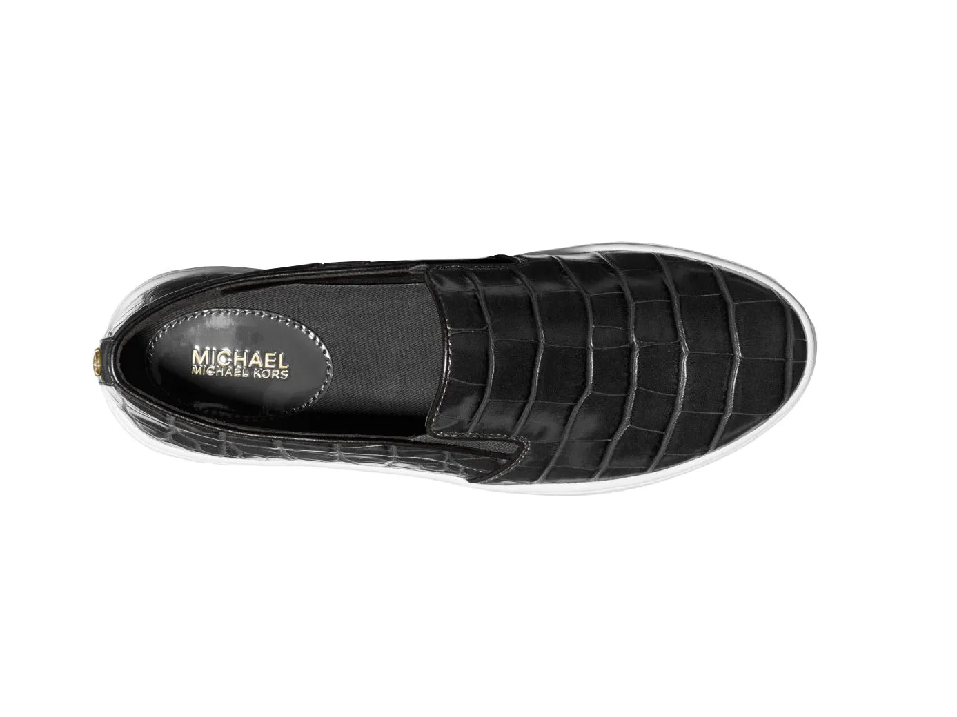 Michael Kors Keaton Crocodile Embossed Sneaker